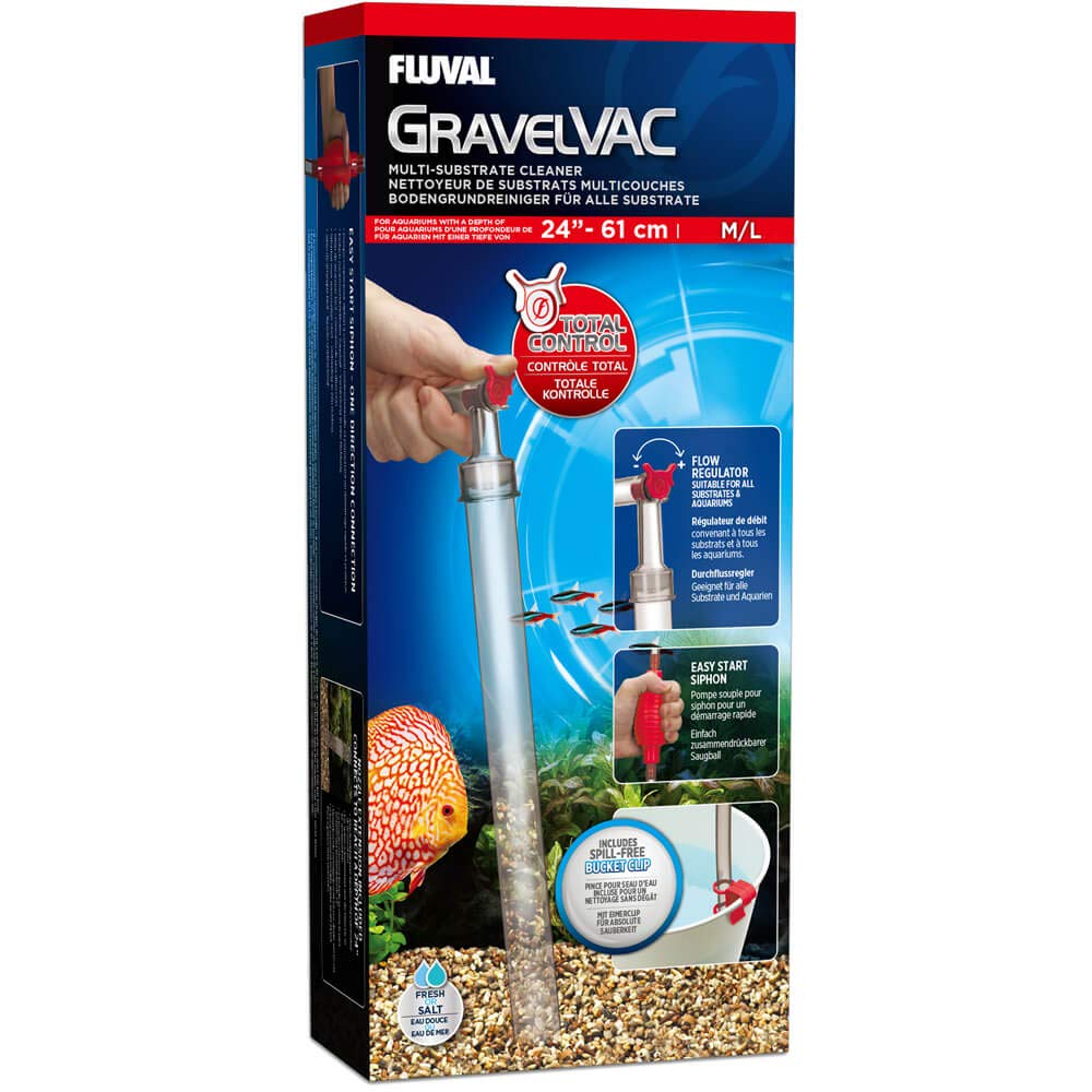 Fluval 11081 Gravel Vacuum Cleaner for Medium/Large Tanks