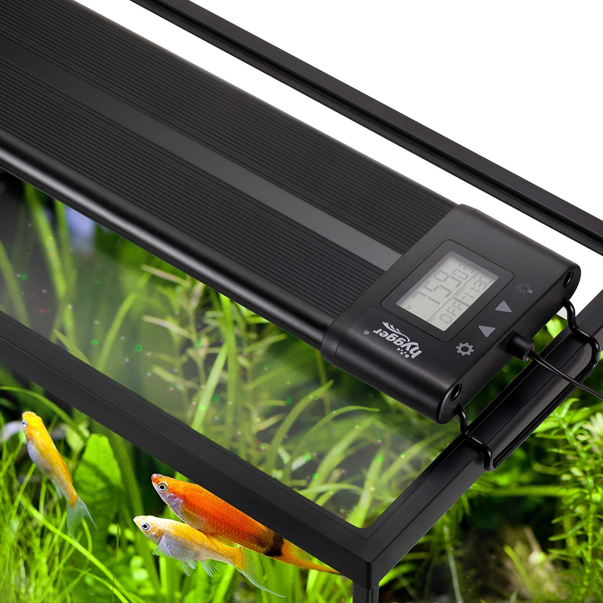 Hygger Auto On/Off LED Aquarium Light: 48-55 Inch, Dimmable, Full Spectrum