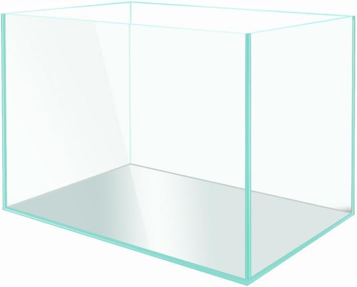 Puredestiny: 15.6 Gallon Cube Rimless Low Iron Aquarium Tank with Lucky Iron Fish