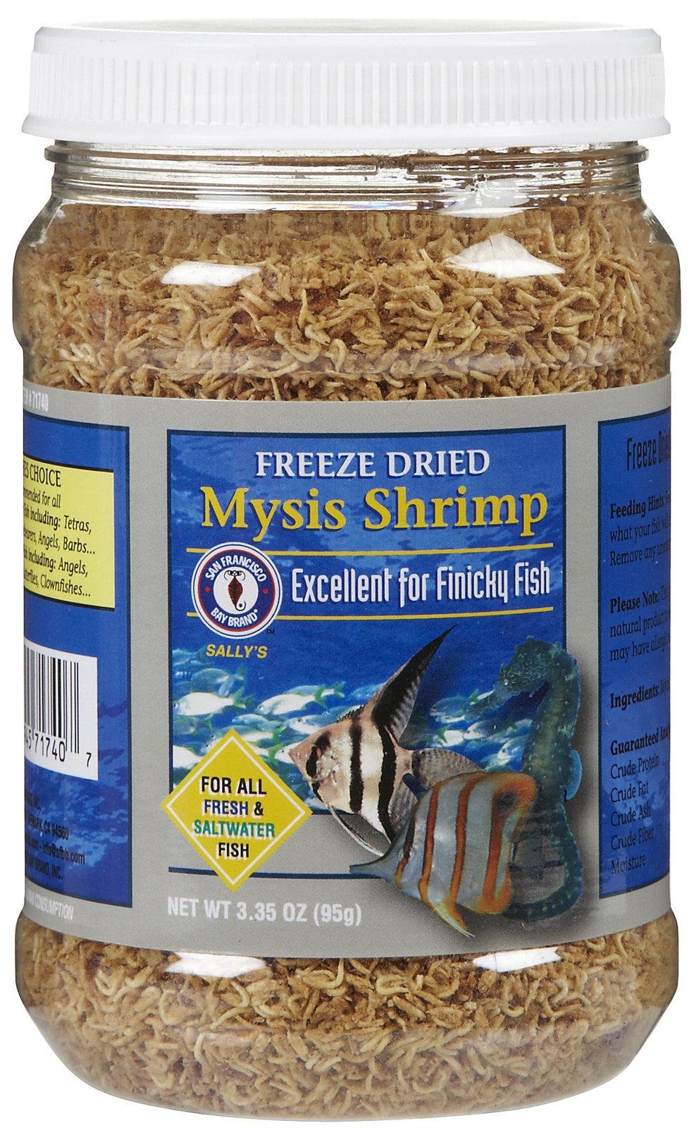 San Francisco Bay Brand: Freeze Dried Mysis Shrimp 3.35oz.