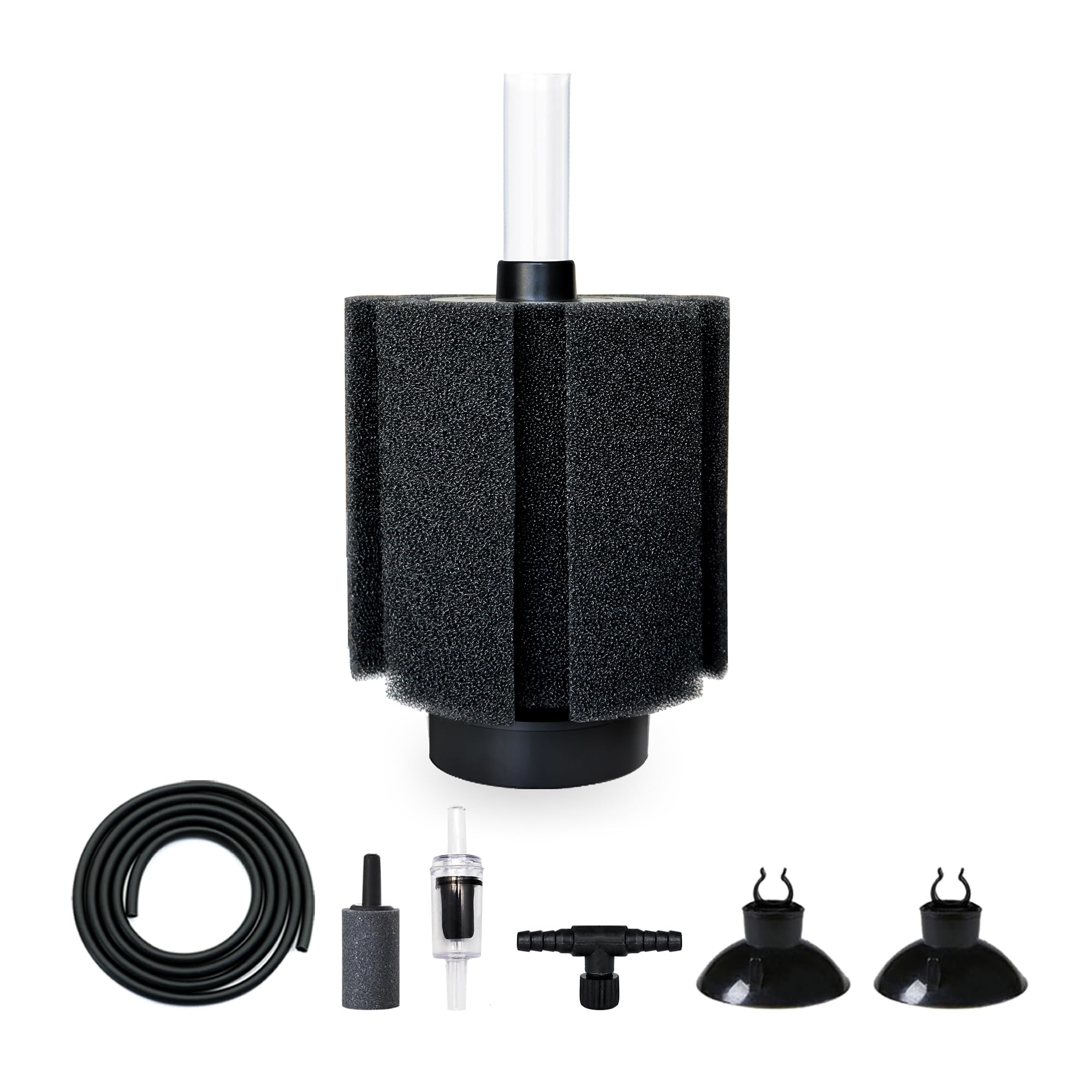 DVHEY 4 Pack: Quiet Aquarium Sponge Filter with Accessories for Breeding Fish Tank