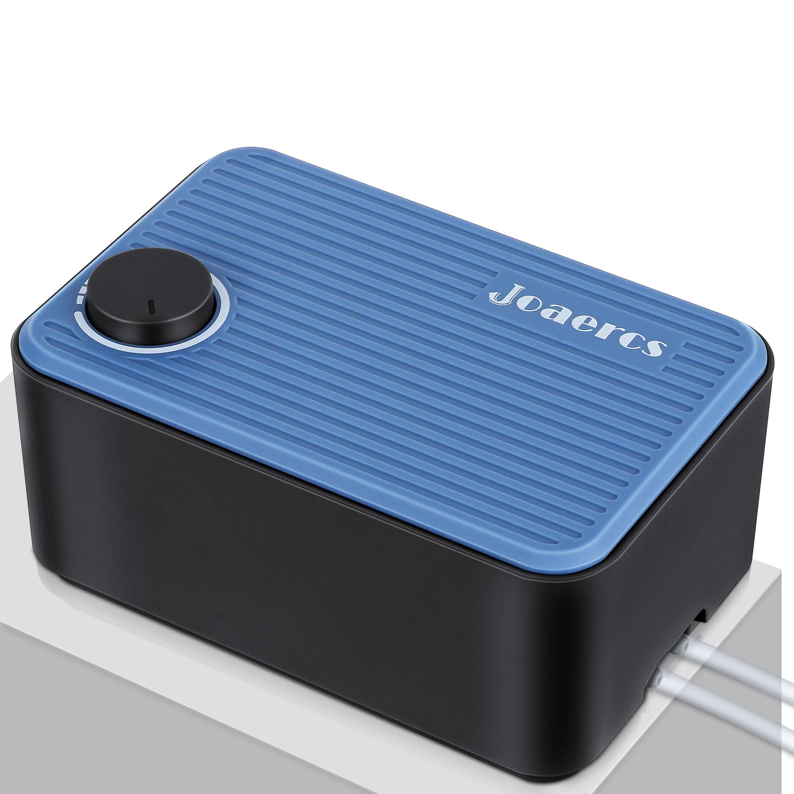 Joaercs Ultra-Quiet Aquarium Air Pump: Triple Sound Insulation, Adjustable 2 Air Outlets