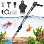 JV1: Electric Aquarium Vacuum Gravel Cleaner with Adjustable Water Flow