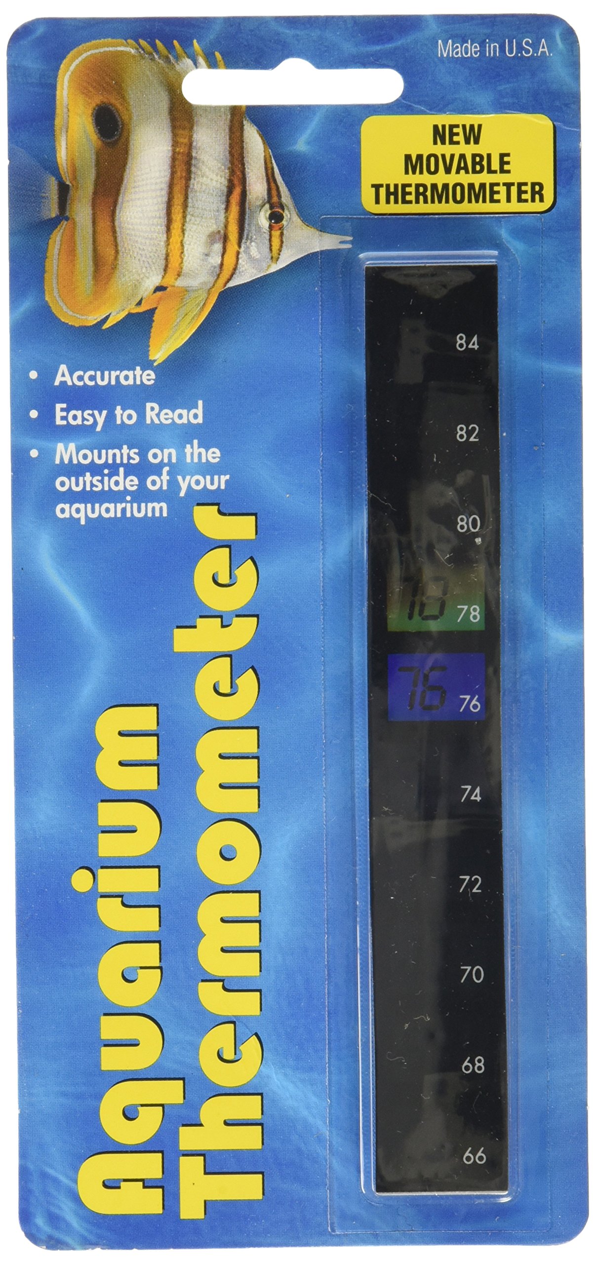 LCR Hallcrest LLC: Vertical Liquid Crystal Aquarium Thermometer (43330972)