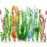 MyLifeUNIT: 10 Pack Plastic Aquarium Plants Decorations