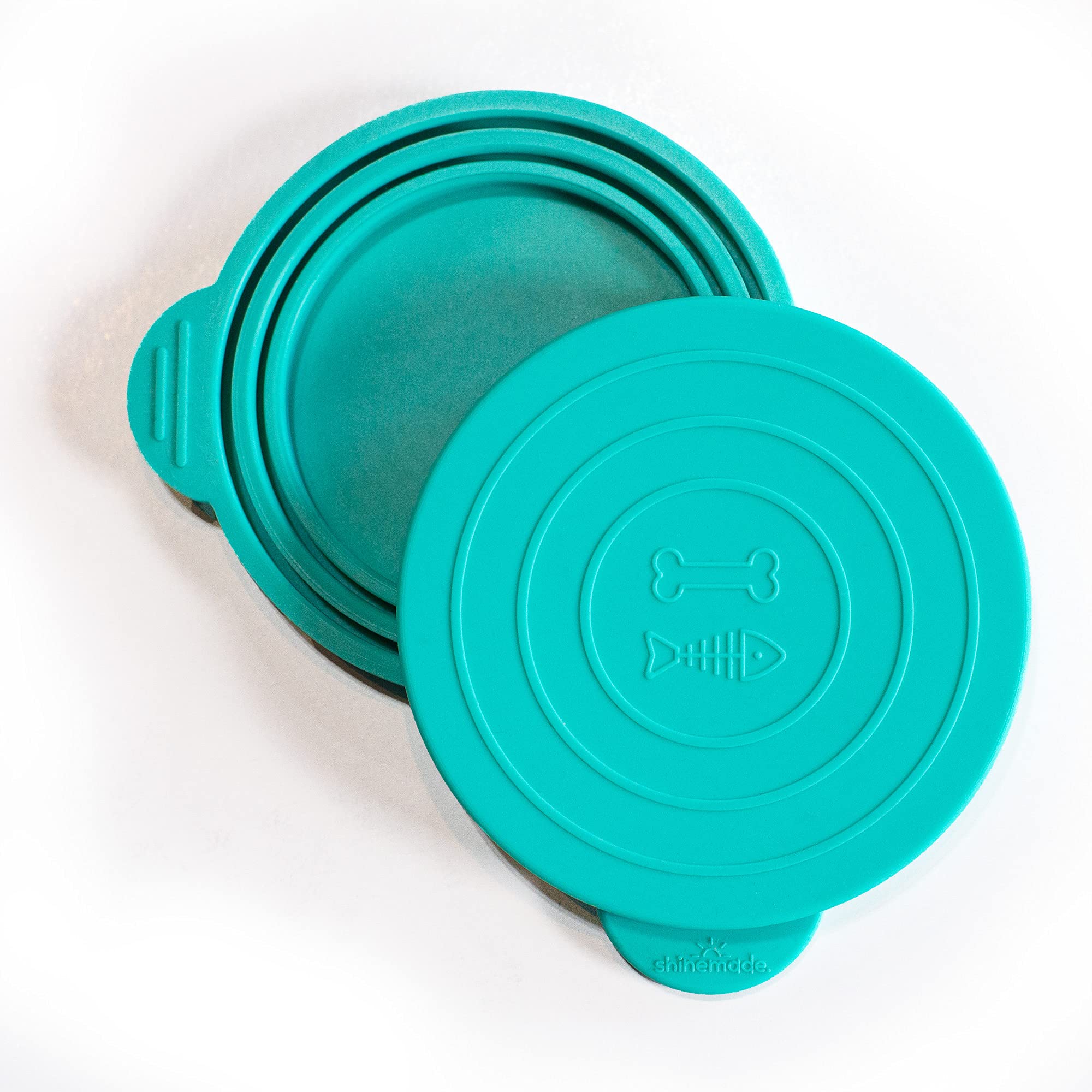 Shinemade Pet Food Lids - Aqua Saltwater 2 Pack - Bone Appetit Wet Food Can Covers. 

Shinemade - Aqua Saltwater Pet Food Lids - 2 Pack