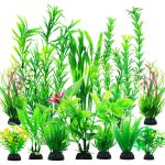 CousDUoBe: 12pcs Green Fish Tank Accessories and Decorations