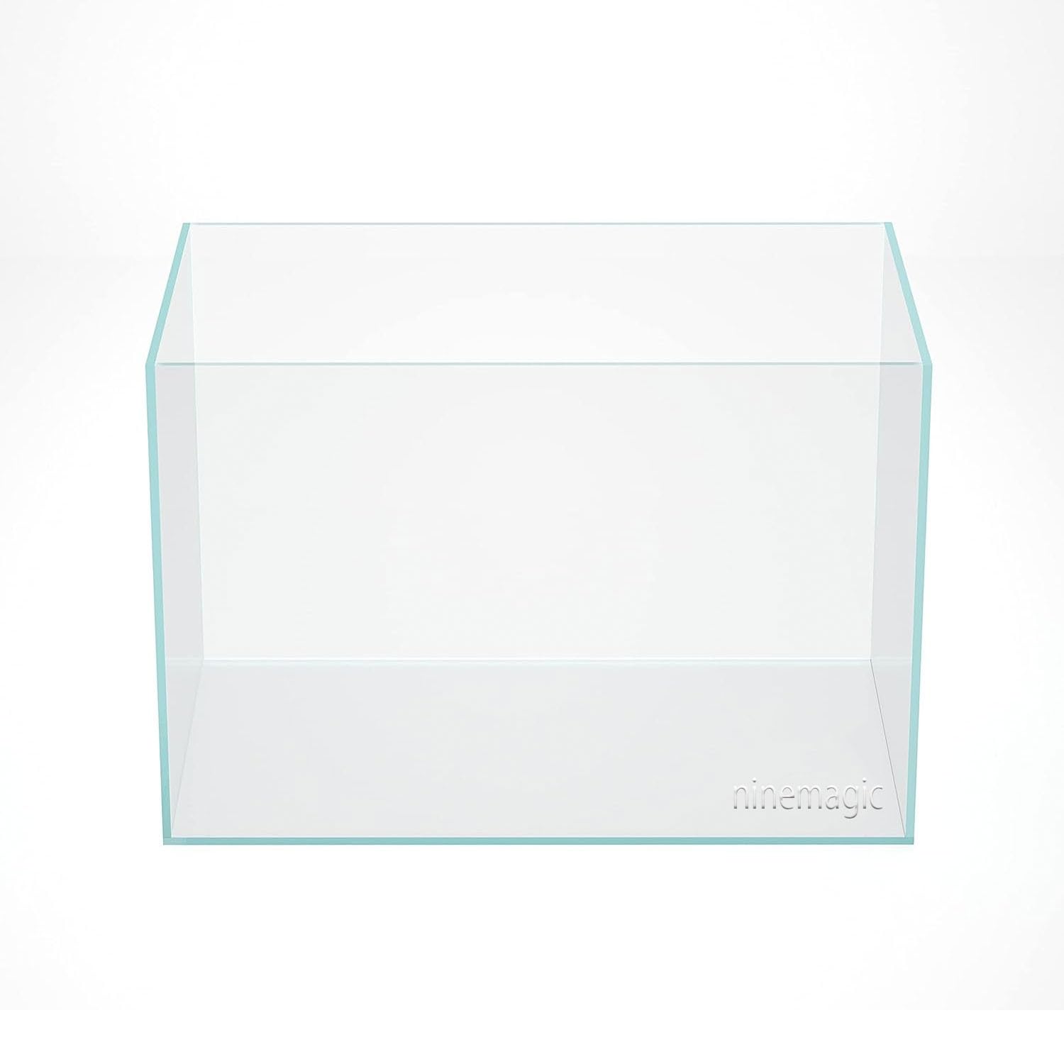 ninemagic Nano Aquarium Tank: Rimless Low Iron Tank with Black Leveling Mat