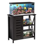 Herture Heavy-Duty 20-29 Gallon Aquarium Stand with Storage