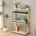 Keslecy Aquarium Stand for 20-29 Gallon Tanks with Storage