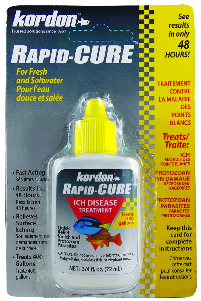 KORDON Rapid CURE Ich & Parasite Treatment, 0.75 Ounce