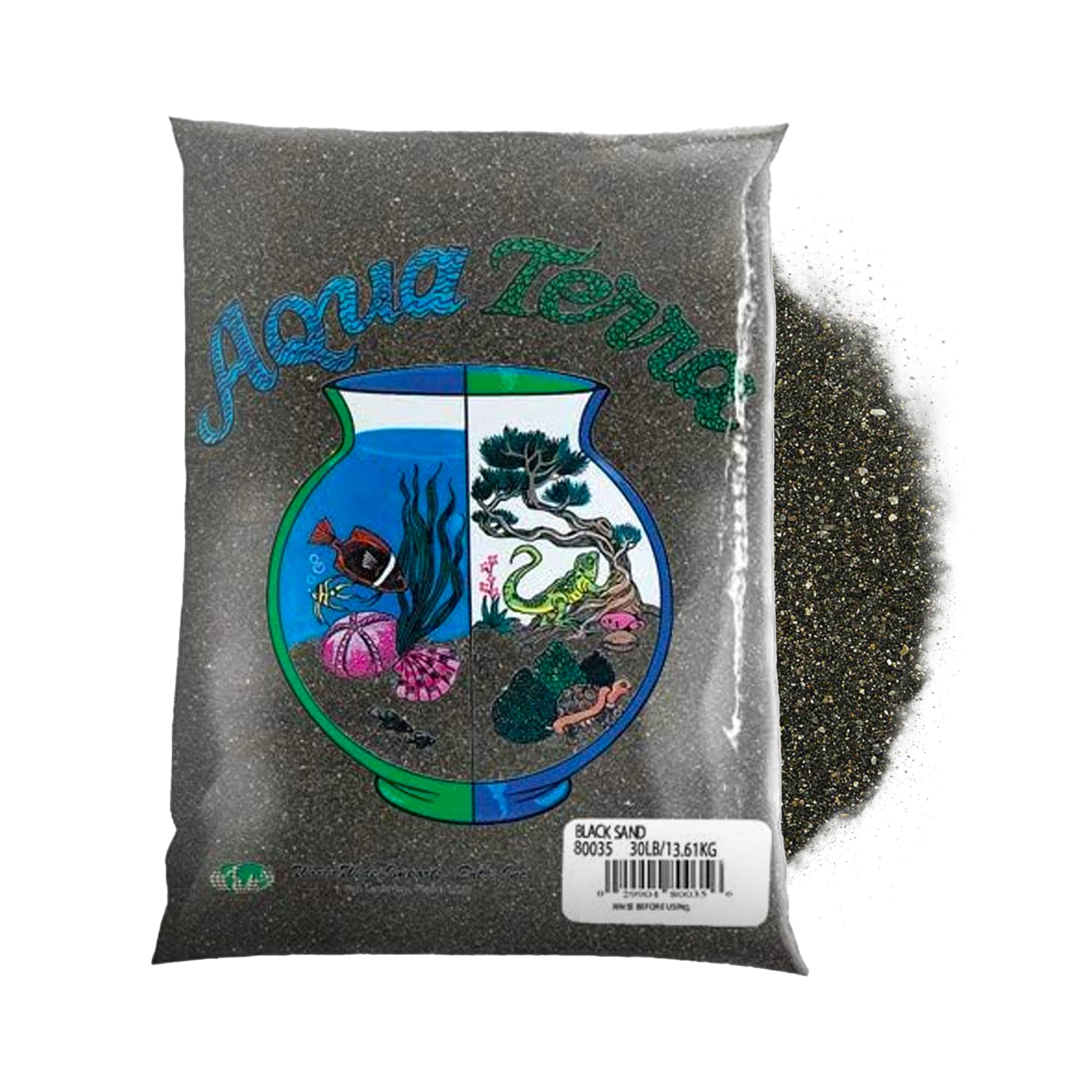 Nature's Ocean Black Sand: Eco-Friendly Aquarium Sand for Optimal Clarity