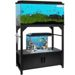 YEMOO 20-29 Gallon Aquarium Stand with Storage and Organizer