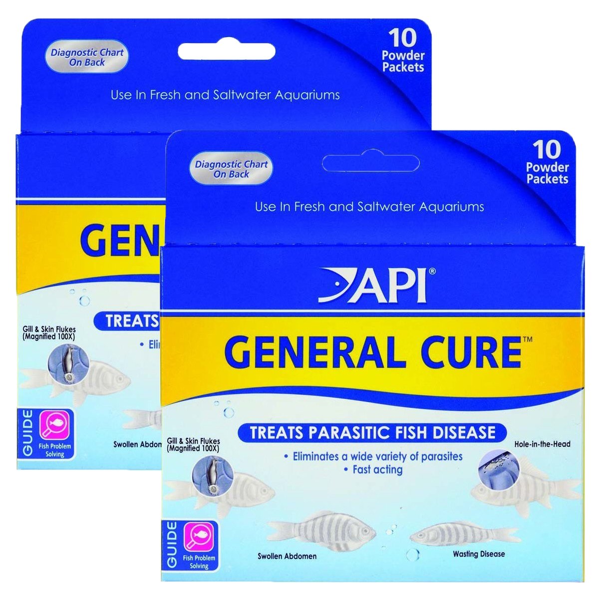 API Powder General Cure – 20 Pack for Aquatic Health