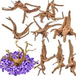 Vmiapxo 8-Piece Natural Driftwood for Aquarium and Reptile Decor