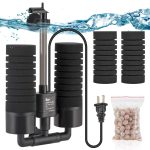 AQQA Silent Electric Sponge Filter for Freshwater & Saltwater Tanks