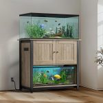 Tatub Heavy-Duty 40-50 Gallon Fish Tank Stand with Outlets