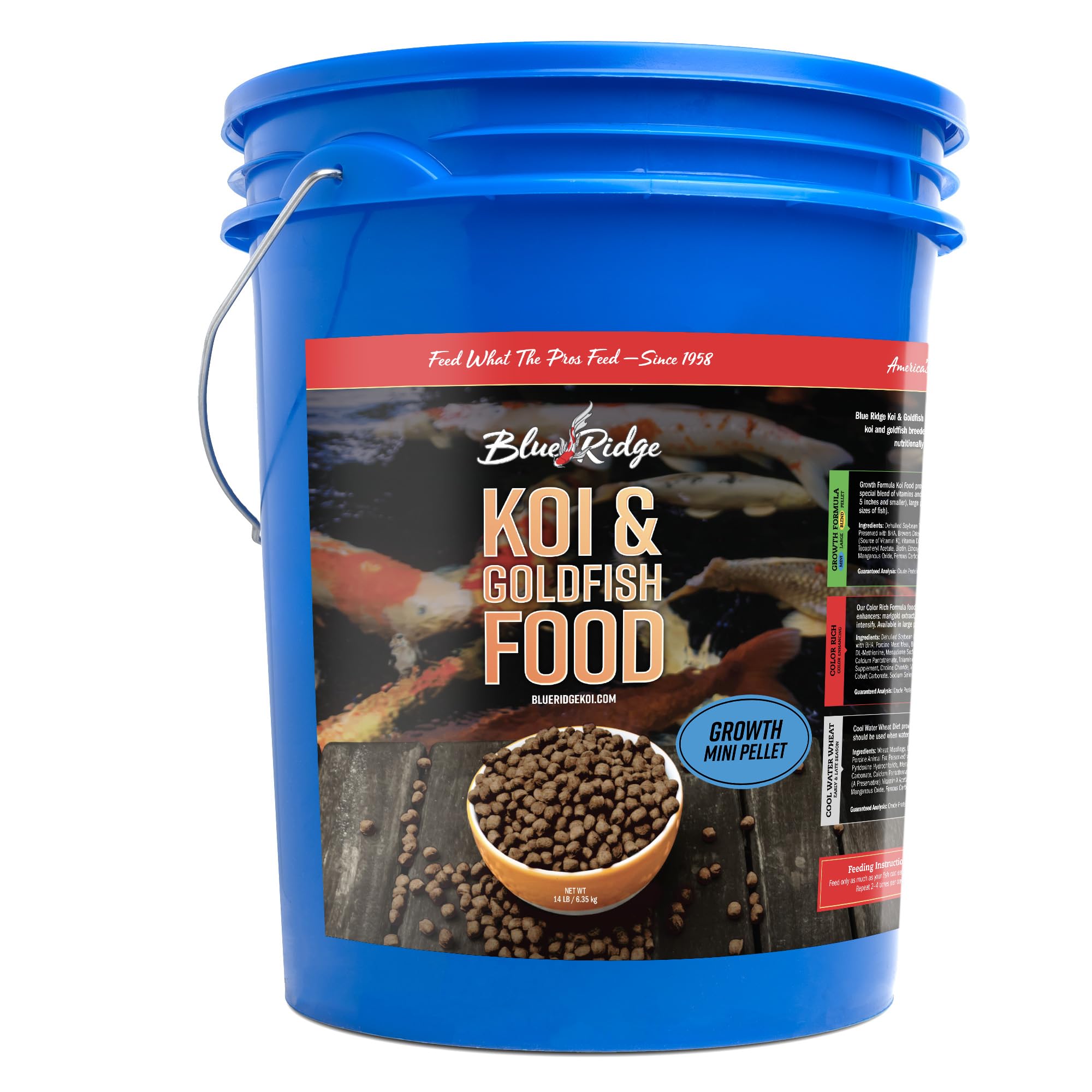 Blue Ridge Koi Fish Food 2lb - Premium Growth Formula