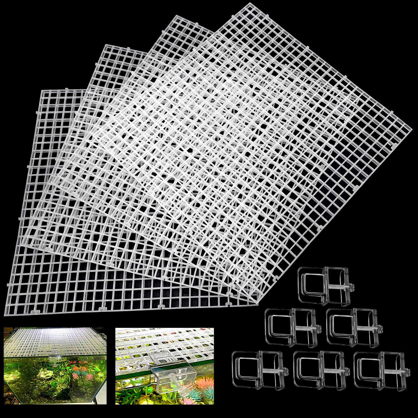 Aquarium Plastic Lid and Glass Cover Panel