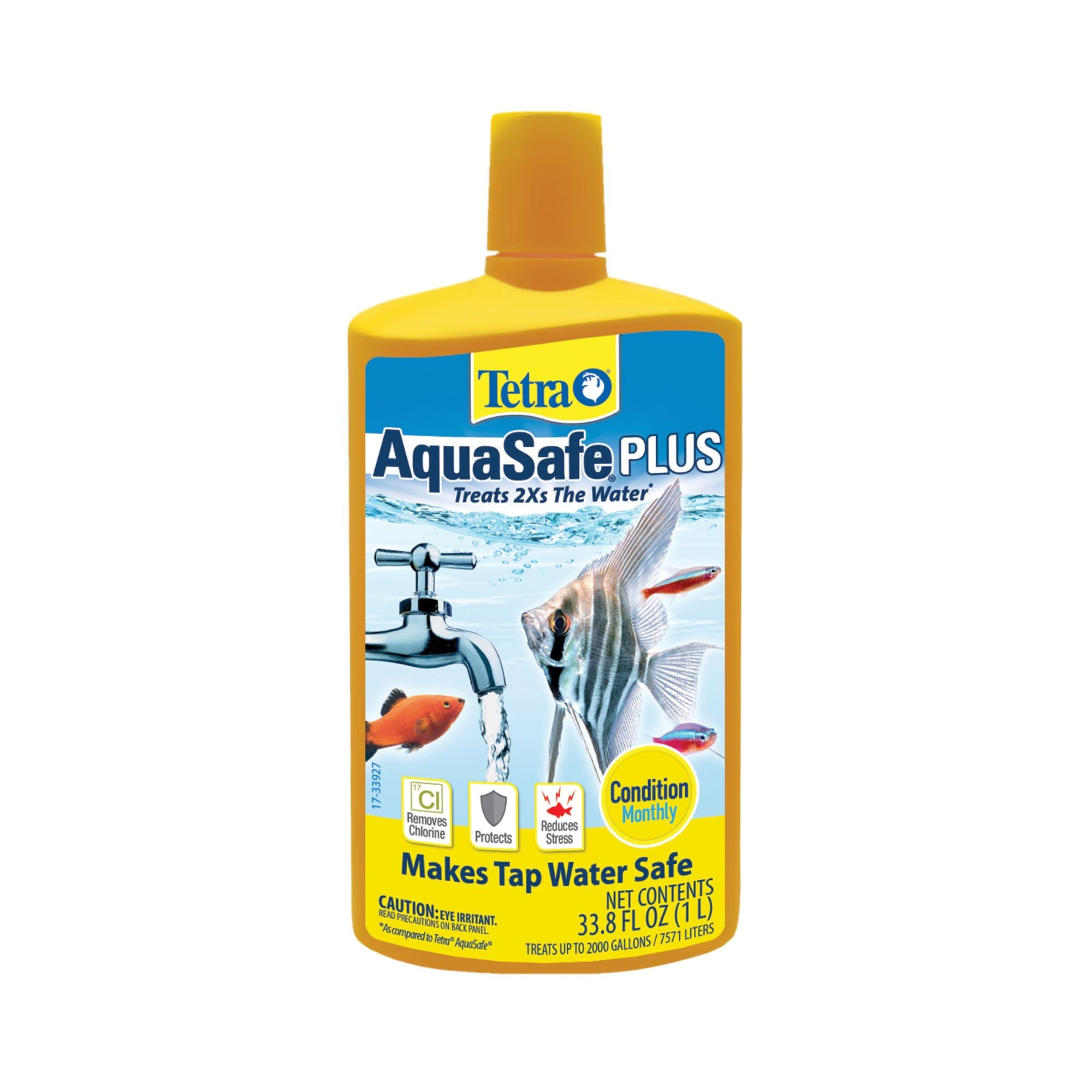 Tetra AquaSafe Plus: 33.8 oz Aquarium Water Conditioner and Dechlorinator