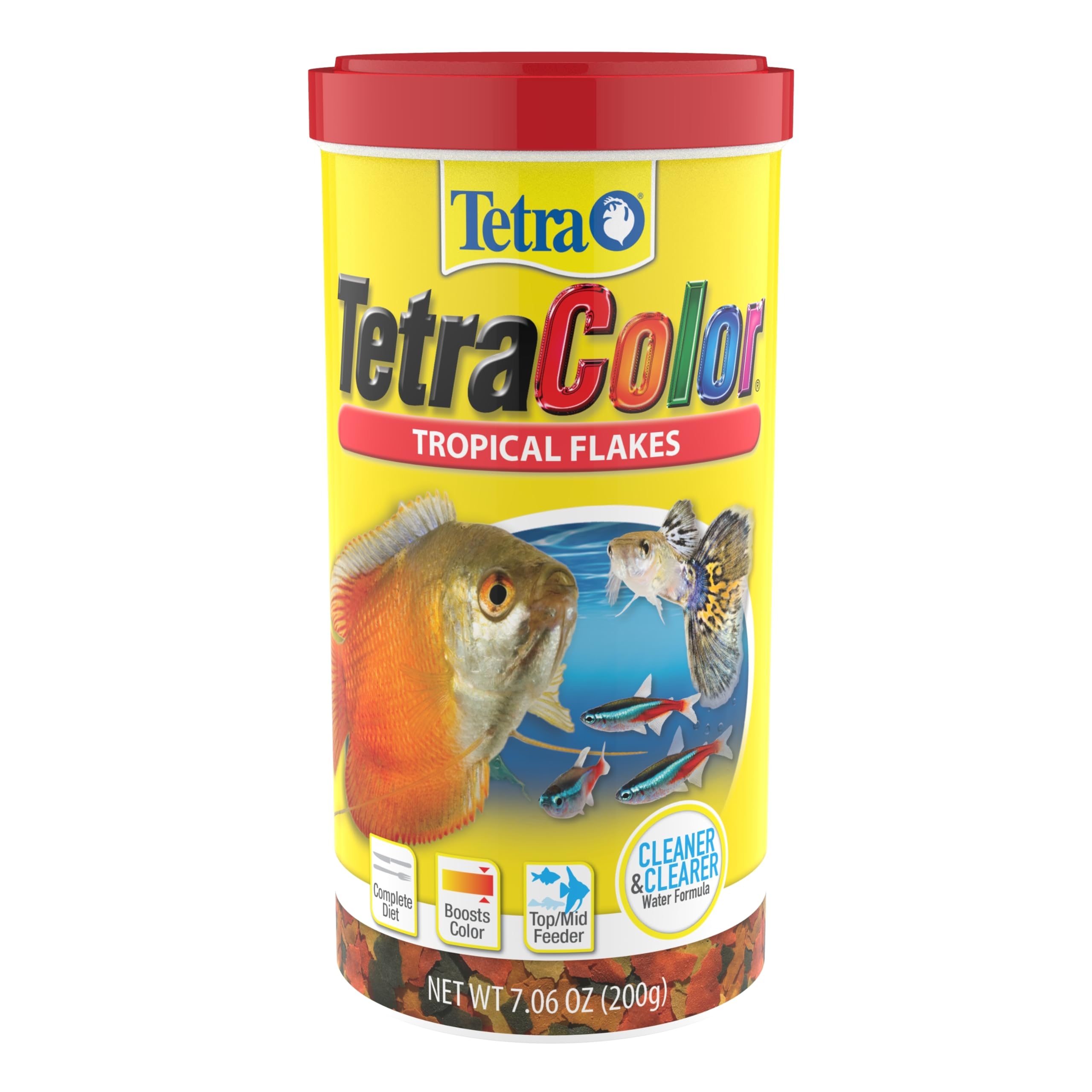 TetraColor Tropical Flakes: Nutritionally Balanced Fish Food, 2.2 oz