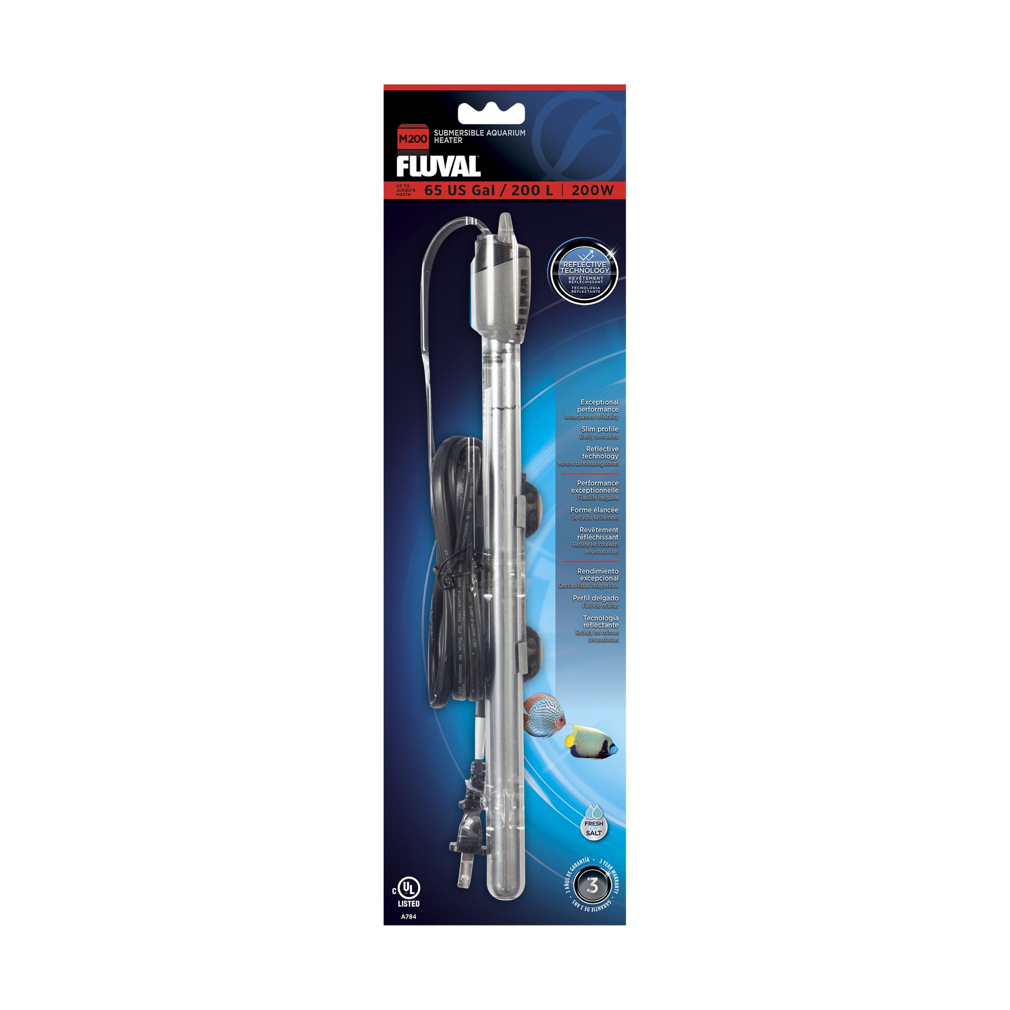 Fluval M Submersible Heater - 100 Watt for Aquatic Use