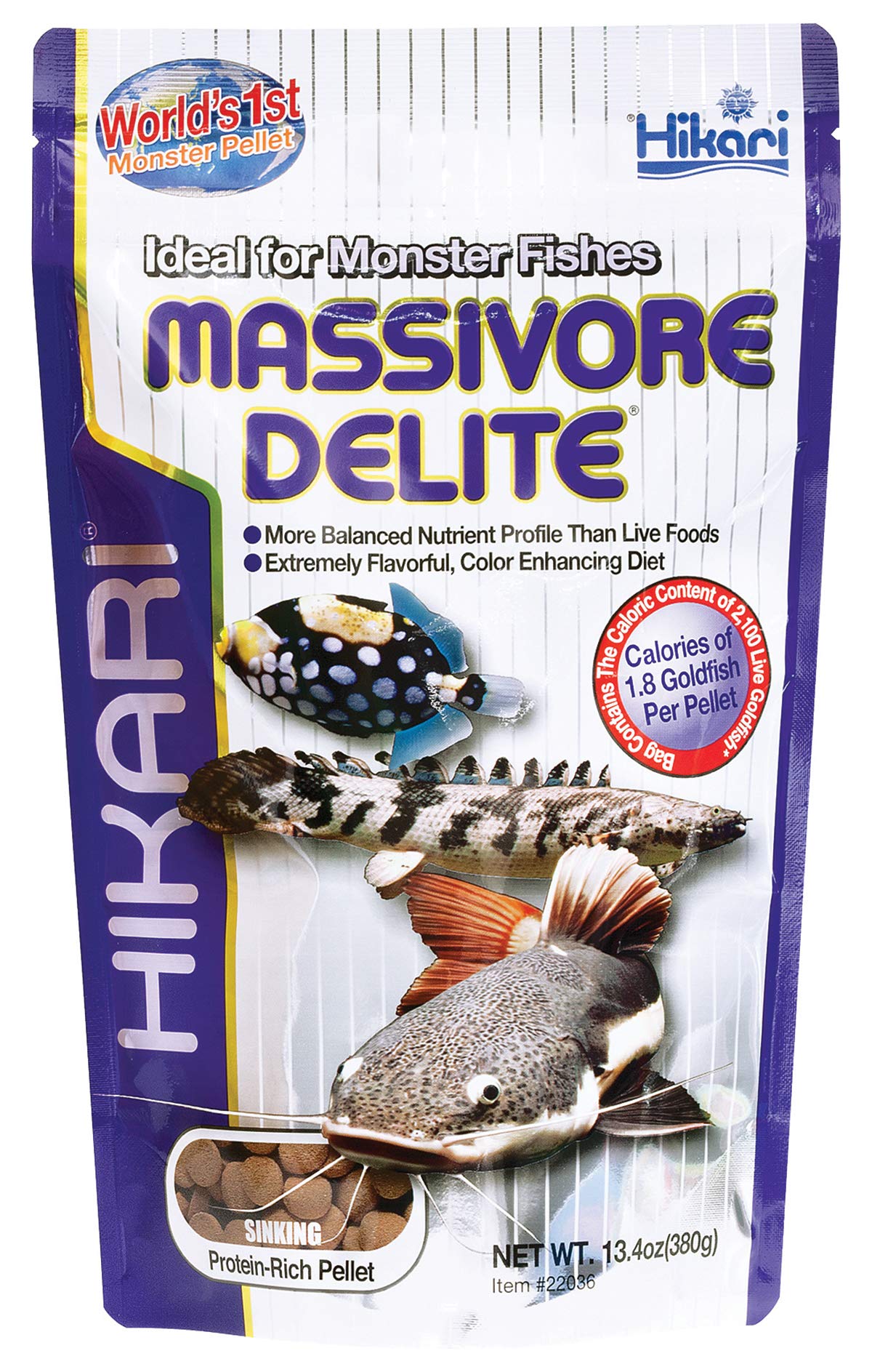 Hikari Massivore Delite Fish Food, 13.4 oz (380g)