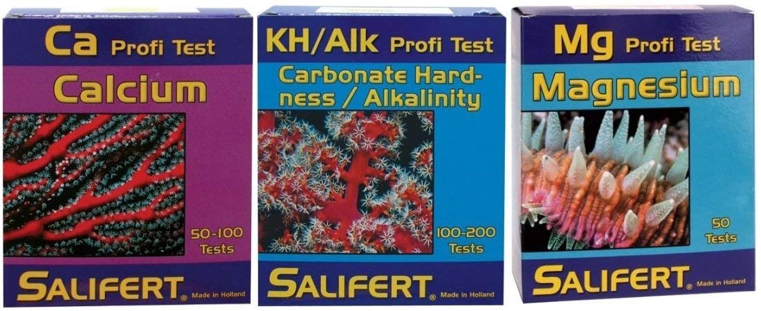 Salifert Combo Test Kit for Alkalinity, Calcium, Magnesium