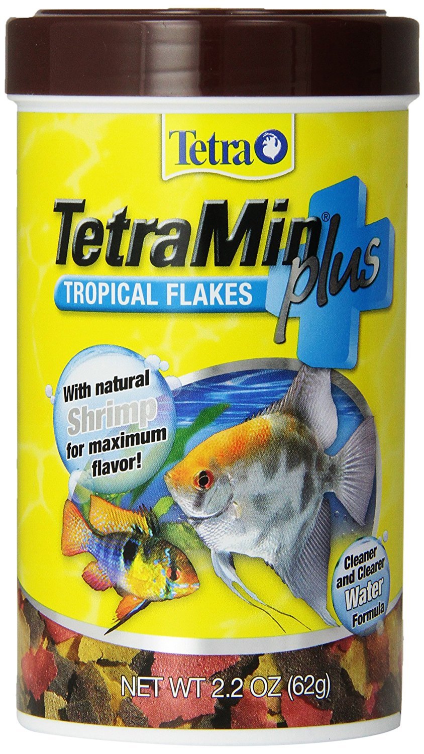 Tetra TetraMin Plus Tropical Flakes with Shrimp, 2.2 Ounces